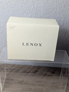 Lenox Ivory & Gold Christmas Tree Photo Frame Ornament With Box & Paperwork